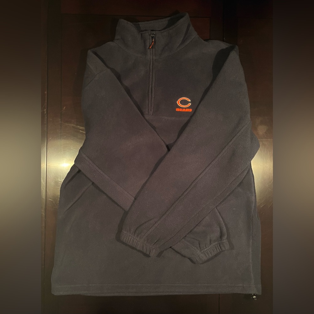 Classic Chicago Bears Men’s Black 1/4 Zip Fleece - Size Large